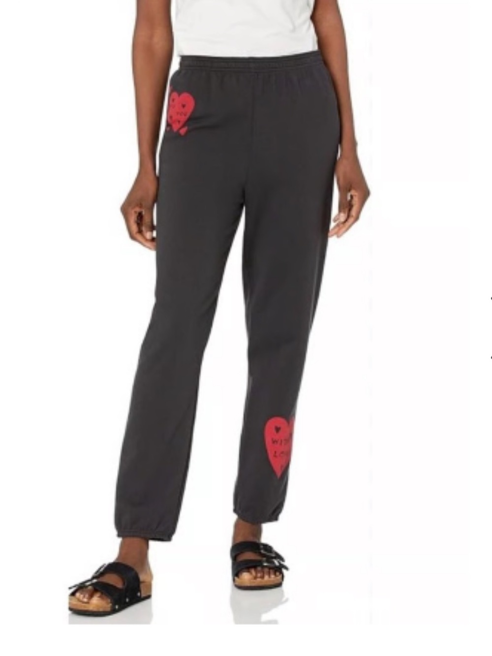 Monrow Black To You With Love Joggers Size XS